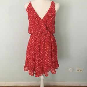 H&M Red and White Polka Dot Dress